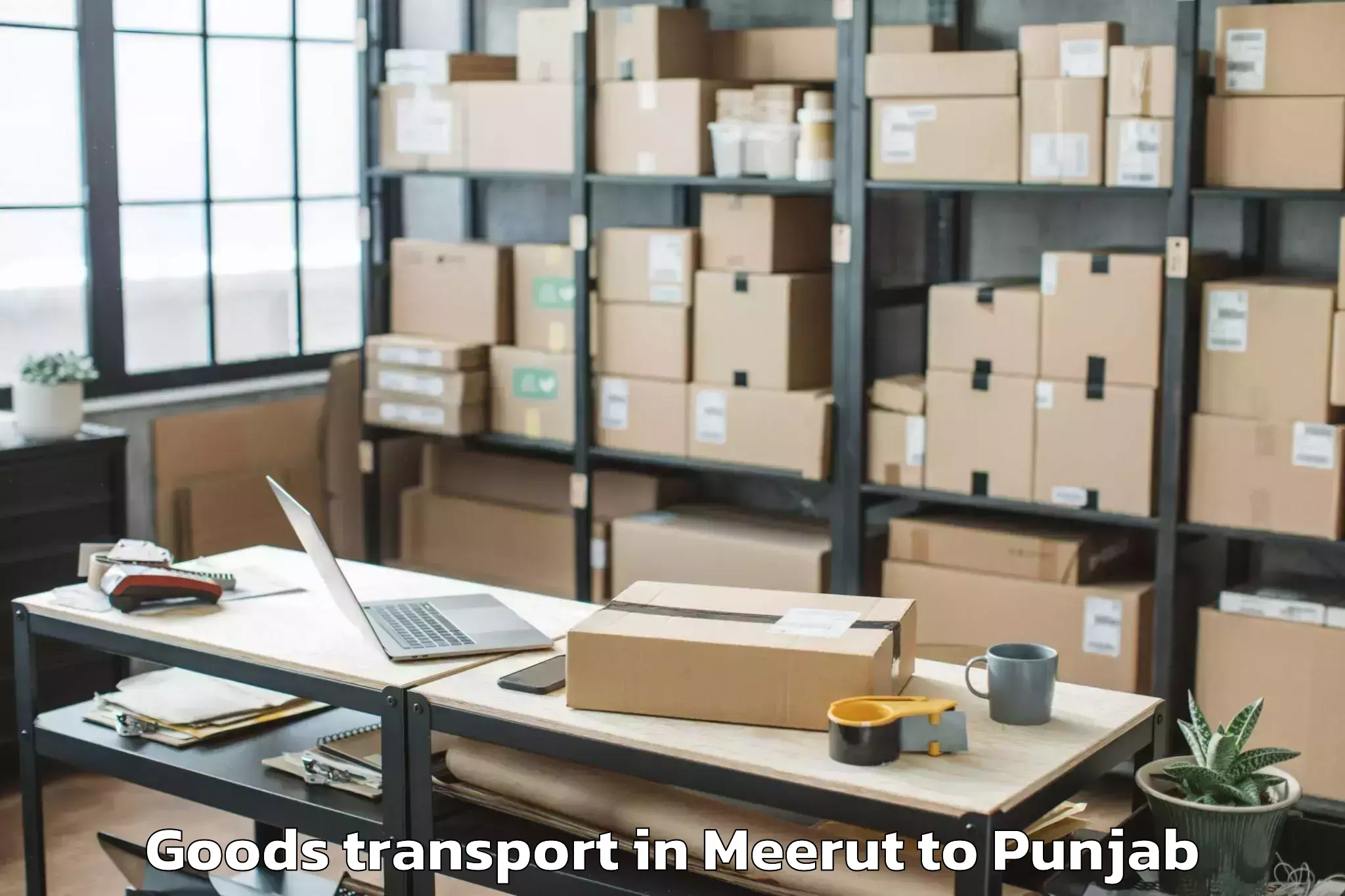 Quality Meerut to Shahkot Goods Transport